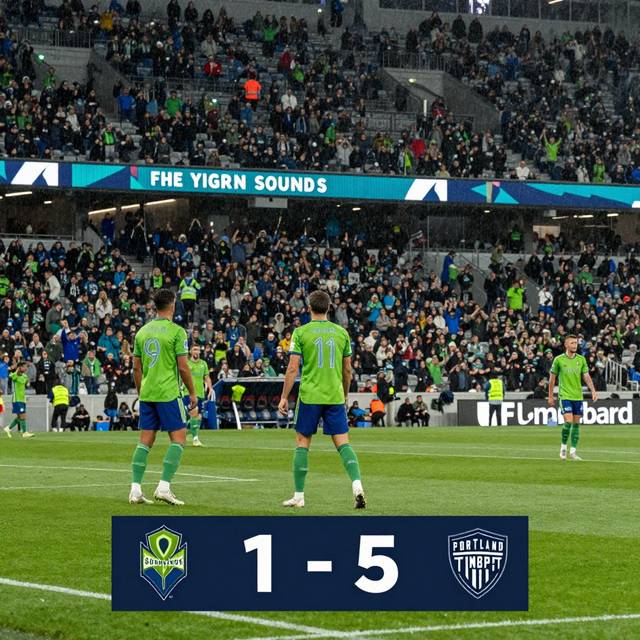 Seattle Sounders 1-5 Portland Timbers: Cơn mưa bàn thắng tại Lumen Field