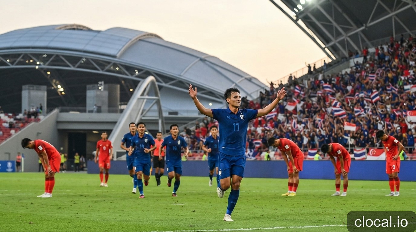 Thái Lan đặt một chân vào chung kết ASEAN Cup 2026: Bản lĩnh của ‘Voi chiến’ trên đất Singapore